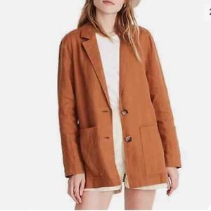 Women’s Madewell Dorset linen long blazer size M